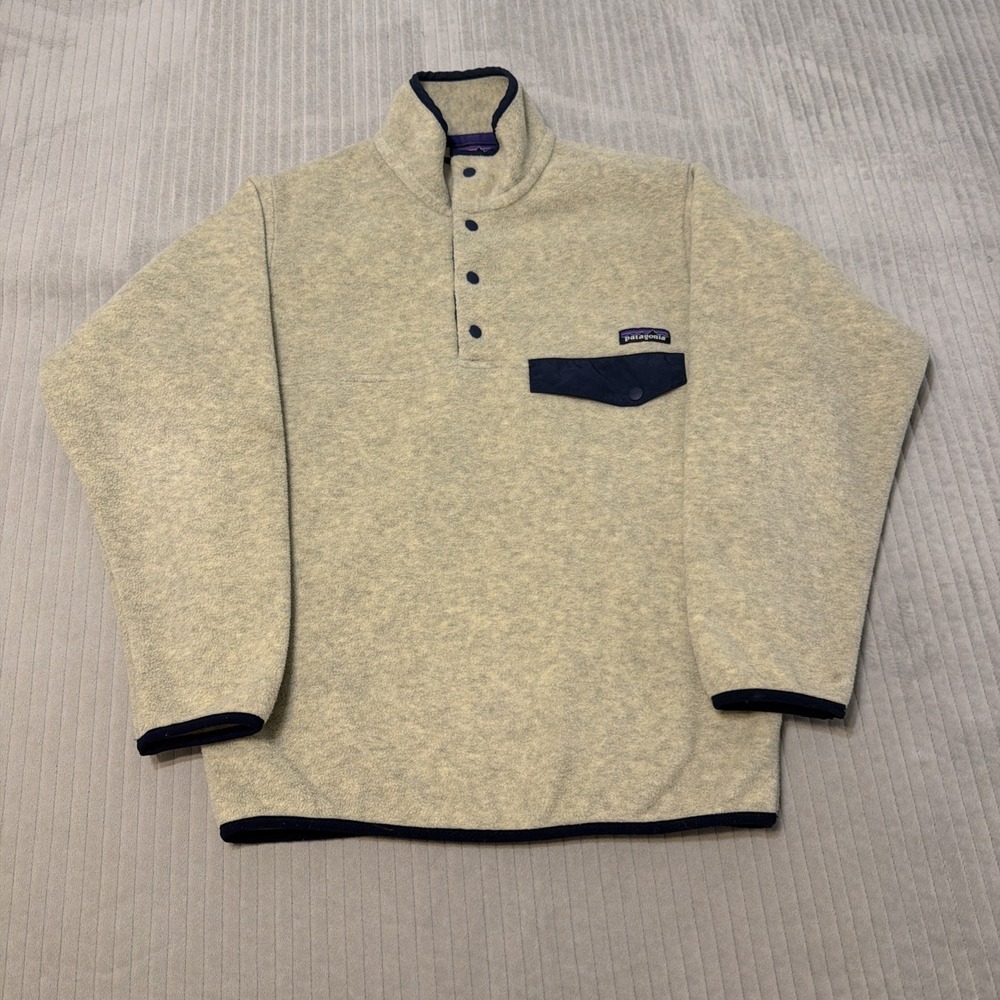 Patagonia Lightweight Synchilla Snap-T Fleece Pullover Oatmeal Heather Men's XS